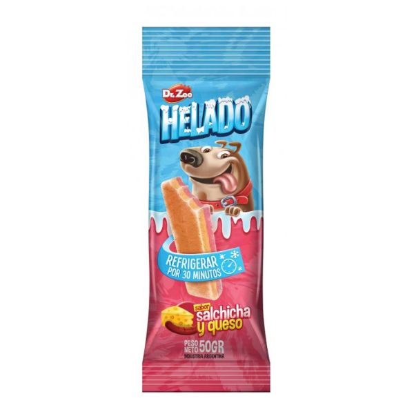 חטיף לכלב דר זו גלידה בטעם נקניק וגבינה DR ZOO