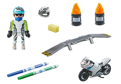 פליימוביל 71377 - אופנוע פעלולים בצביעה עצמית