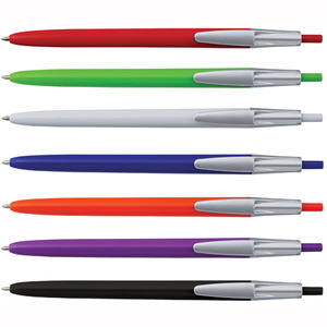 "דאלי" עט פלסטיק בעל גוף דק וראש כדורי