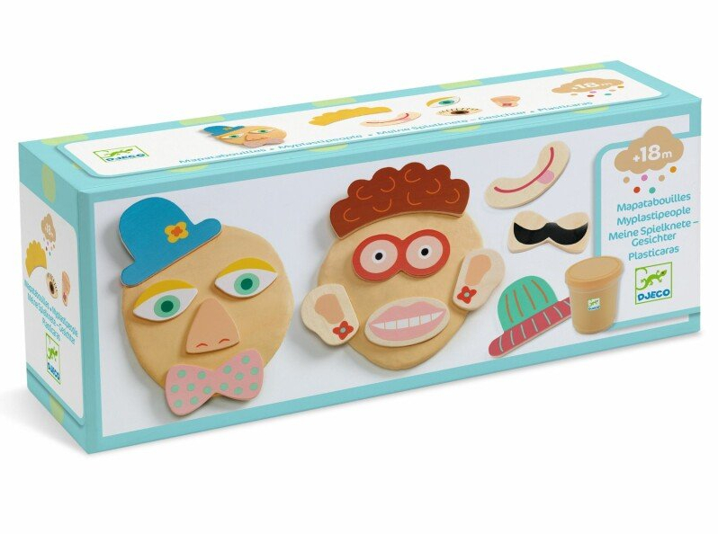 יצירה לקטנטנים עם בצק טבעי פרצופים מצחיקים