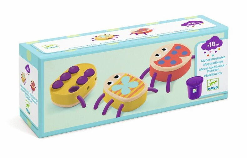 יצירה לקטנטנים עם בצק טבעי חיפושיות אלסטיות