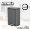 פח אשפה מכני La Kitchenette נירוסטה מושחרת 50 ליטר 902725