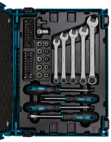 סט כלי עבודה ידניים 87 חלקים בארגז קשיח - MAKITA E-11542