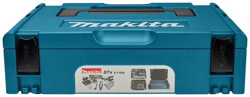 סט כלי עבודה ידניים 87 חלקים בארגז קשיח - MAKITA E-11542