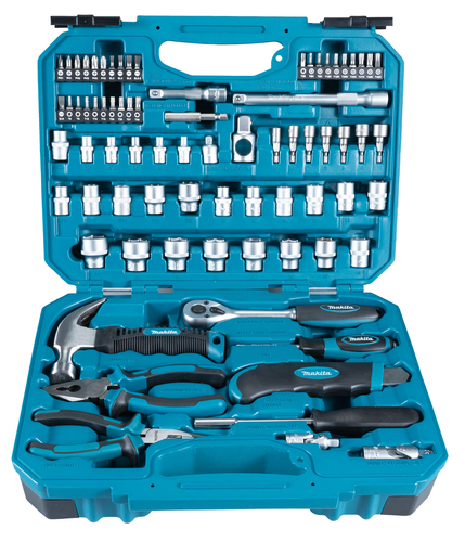 סט כלי עבודה ידניים 76 חלקים בארגז קשיח - MAKITA E-10899