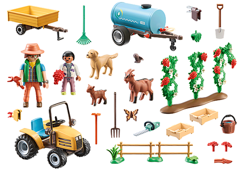 פליימוביל 71442 - טרקטור עם נגרר ומיכל מים