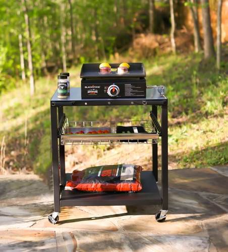 שולחן עגלה לטאבון VIKING משטח עליון 77x61