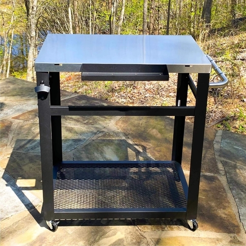 שולחן עגלה לטאבון VIKING משטח עליון 73x50.5