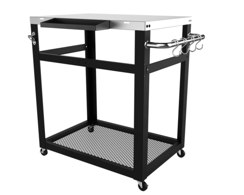 שולחן עגלה לטאבון VIKING משטח עליון 73x50.5