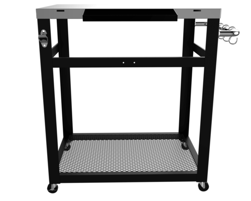 שולחן עגלה לטאבון VIKING משטח עליון 73x50.5