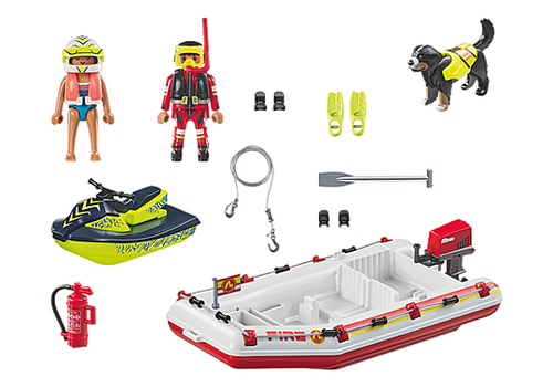 פליימוביל 71464 - סירת כיבוי אש במשימת חילוץ