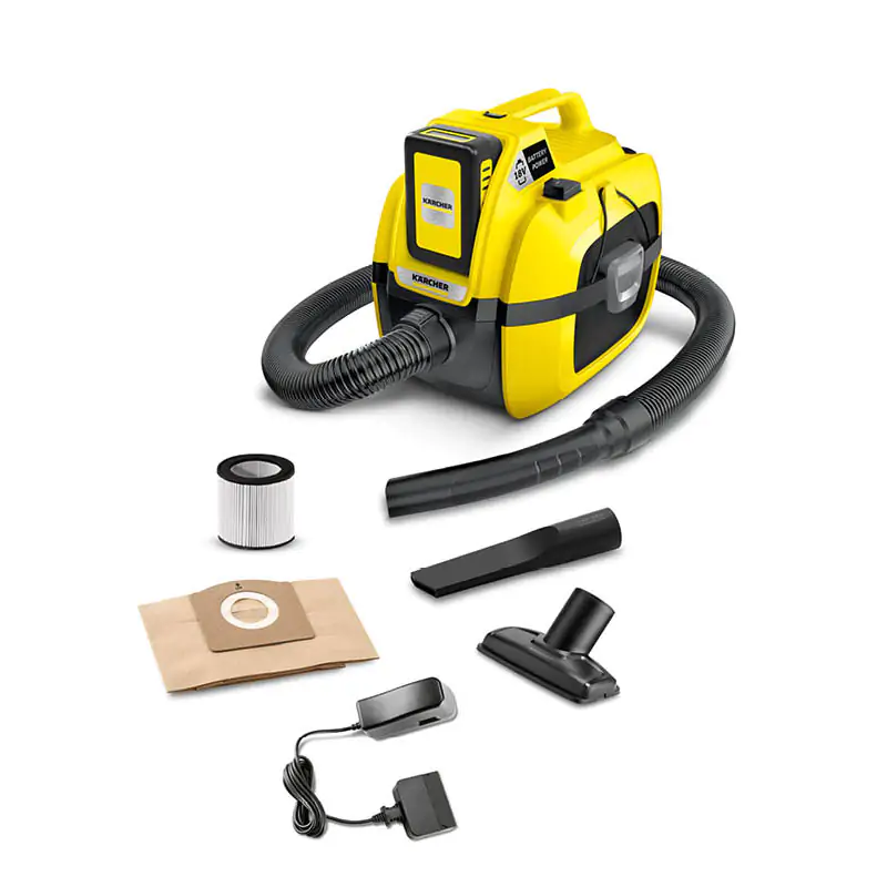 שואב אבק יבש מופעל ע”י סוללה KARCHER WD 1