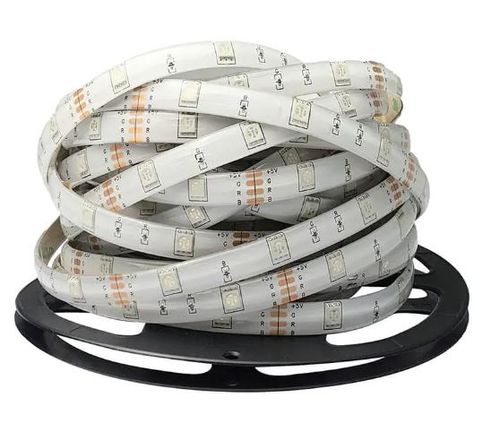 פס לד RGB באורך עד 5 מטר עם מדבקה אחורית ושלט סמיקום SEMICOM SM-KIT-5V-M