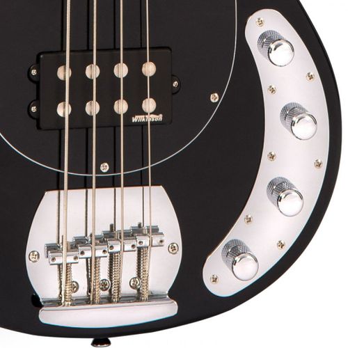 זוית נוספת Vintage V96 ReIssued 4-String Active Bass ~ Black