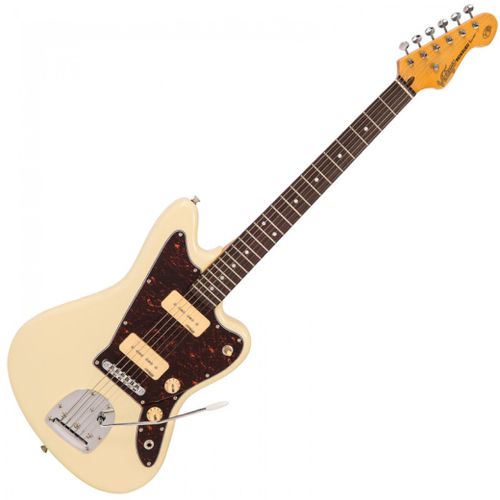 זוית נוספת Vintage V65 ReIssued Vibrato Electric Guitar ~ Vintage White
