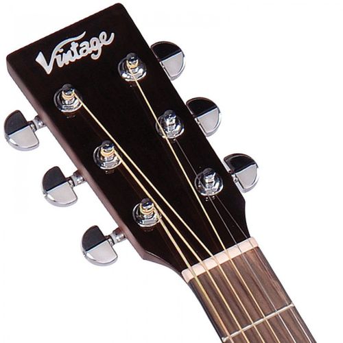 זוית נוספת Vintage VGA990 Electro-Acoustic Sweetwater Guitar ~ Natural