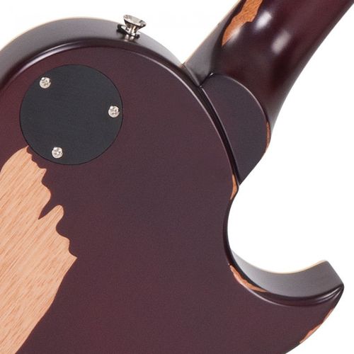 זוית נוספת Vintage V100 ICON Electric Guitar ~ Left Hand Distressed 'Lemon Drop'