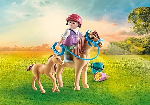 פליימוביל 71498 - ילדה עם סוס פוני וסייח