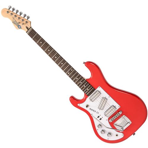 זוית נוספת Rapier 33 Electric Guitar ~ Left Hand Fiesta Red