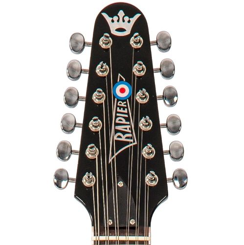 זוית נוספת Rapier Saffire 12 String Electric Guitar ~ Greenburst
