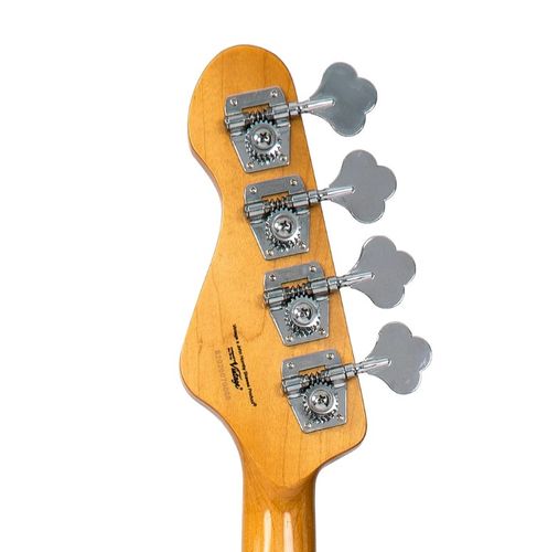 זוית נוספת Vintage V4 ReIssued Bass Guitar ~ Rocker Black / Mirror Scratchplate