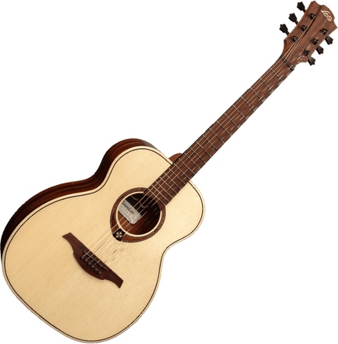 זוית נוספת Lag Guitars TRAMONTANE TRAVEL ENGELMANN SPRUCE electric