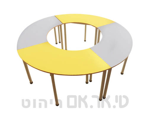 שולחן רבע עיגול במעגל
