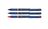 עט רולר ג'ל Pentel BLN25 - אדום