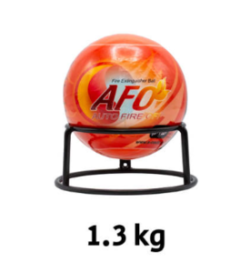 כדור כיבוי אש אוטומטי לשריפות חי מדף 5 שנים משקל 1.3 ק"ג - Fire Ball AFO