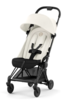 עגלת תינוק קויה Coya מאושרת עליה למטוס שחור מט Off White
