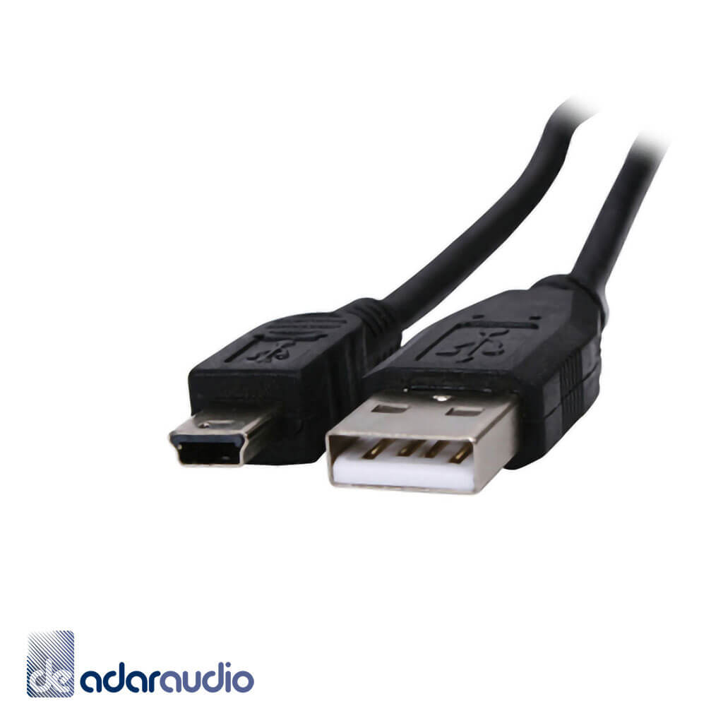 כבל USB-A 2.0 זכר ל- Mini USB (5 PIN) באורך 3 מטר