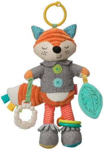 בובת תלייה בצורת שועל עם נשכן וטבעות משחק מבית