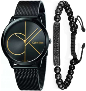שעון Calvin Klein לגבר דגם K3M214X1 סט צמיד מתנה לגברים