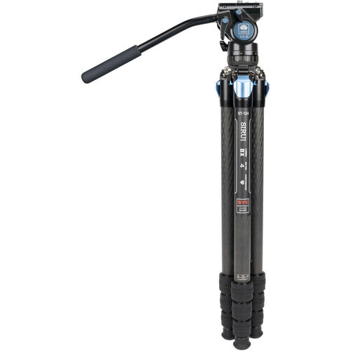 חצובת קרבון מבית SIRUI דגם ST-124 עם ראש וידאו מקצועי VA-5