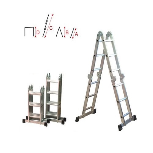 סולם מפרקים אלומניום 3X4 שלבים KRAUSS KR-0332