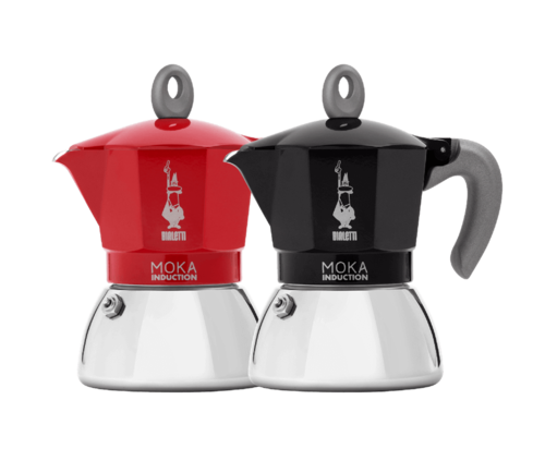 מקינטה מוקה לאינדוקציה 4 כוסות Bialetti Moka Induction  במגוון צבעים 