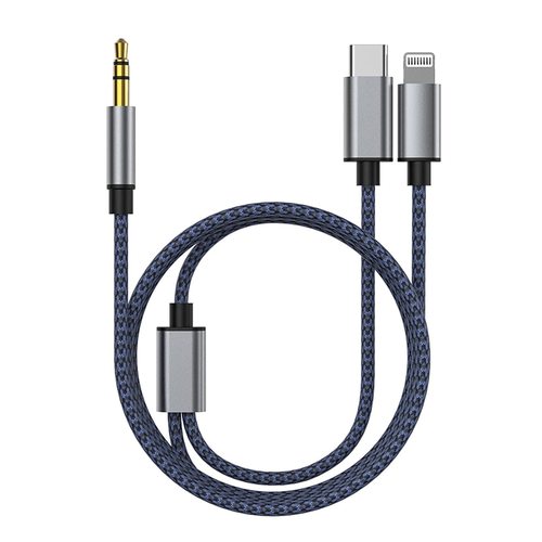 כבל אייפון iphone טייפ סי type c לייטנינג lightning זכר לPL 3.5MM זכר