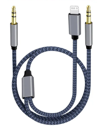 כבל אייפון lightning ליינטנינג זכר PL 3.5MM זכר לPL 3.5MM זכר