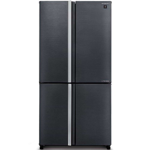 מקרר 4 דלתות נירוסטה מושחרת דגם Sharp sj-ffe89-sl 