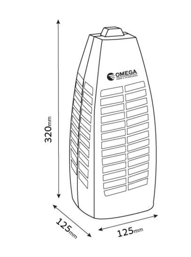 קטלן יתושים 6W MONO OM IK111-1X6W Omega