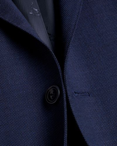 חליפה סלים פיט כחולה -Ultimate Performance  Birdseye Suit - Indigo Blue