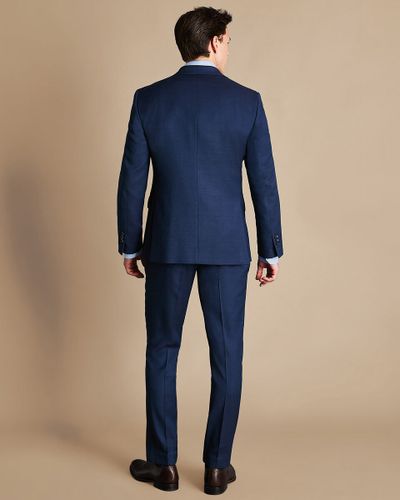 חליפה סלים פיט כחולה -Ultimate Performance  Birdseye Suit - Indigo Blue