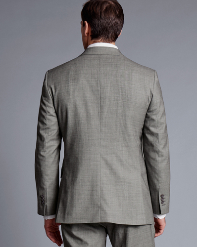 חליפה סלים פיט אפור בהיר -Light grey slim fit sharkskin
