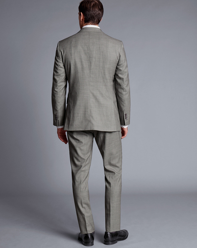 חליפה סלים פיט אפור בהיר -Light grey slim fit sharkskin