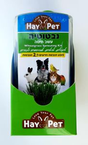 נבטוטיה עשב חיטה לחתולים, כלבים, מכרסמים ובעלי כנף 2 הנבטות