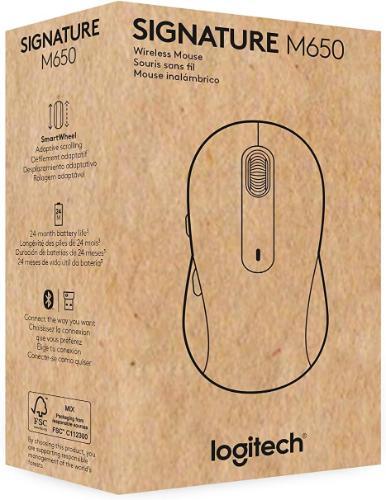 עכבר אלחוטי לוג׳יטק Logitech Signature M650 Wireless Mouse - אפור 