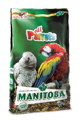 מניטובה מזון לג'אקו וארה 800 גרם - Manitoba all Parrots