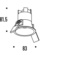 שקוע תקרה BASIC 5W 