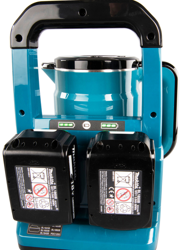 קומקום נטען נייד 0.8 ליטר - MAKITA DKT360Z 18Vx2