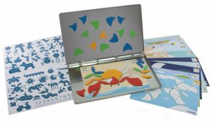 ערכת משחק במגנטים מספוג לבית ולטיולים iOTOBO באריזת פח רב פעמית - חיות